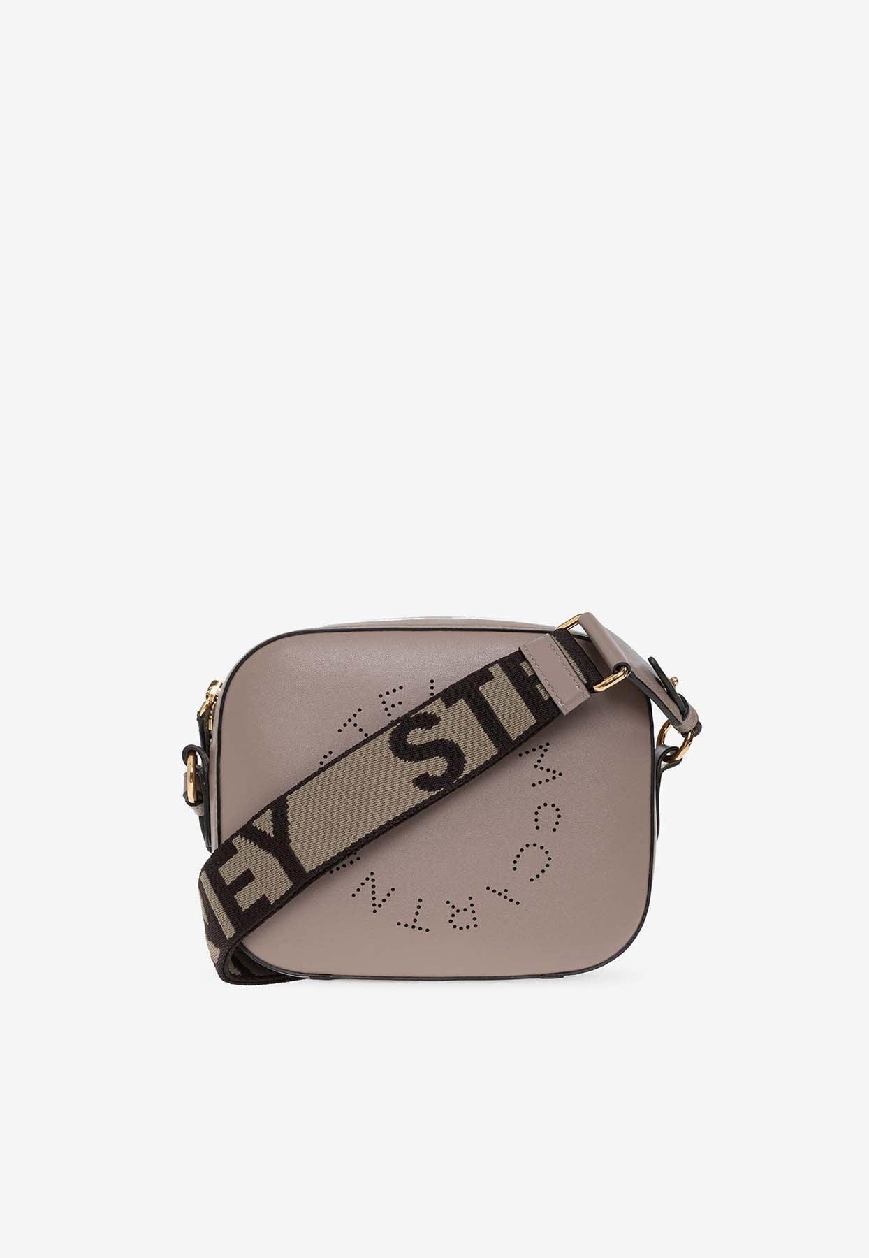 Small perforated logo leather crossbody bag outlet