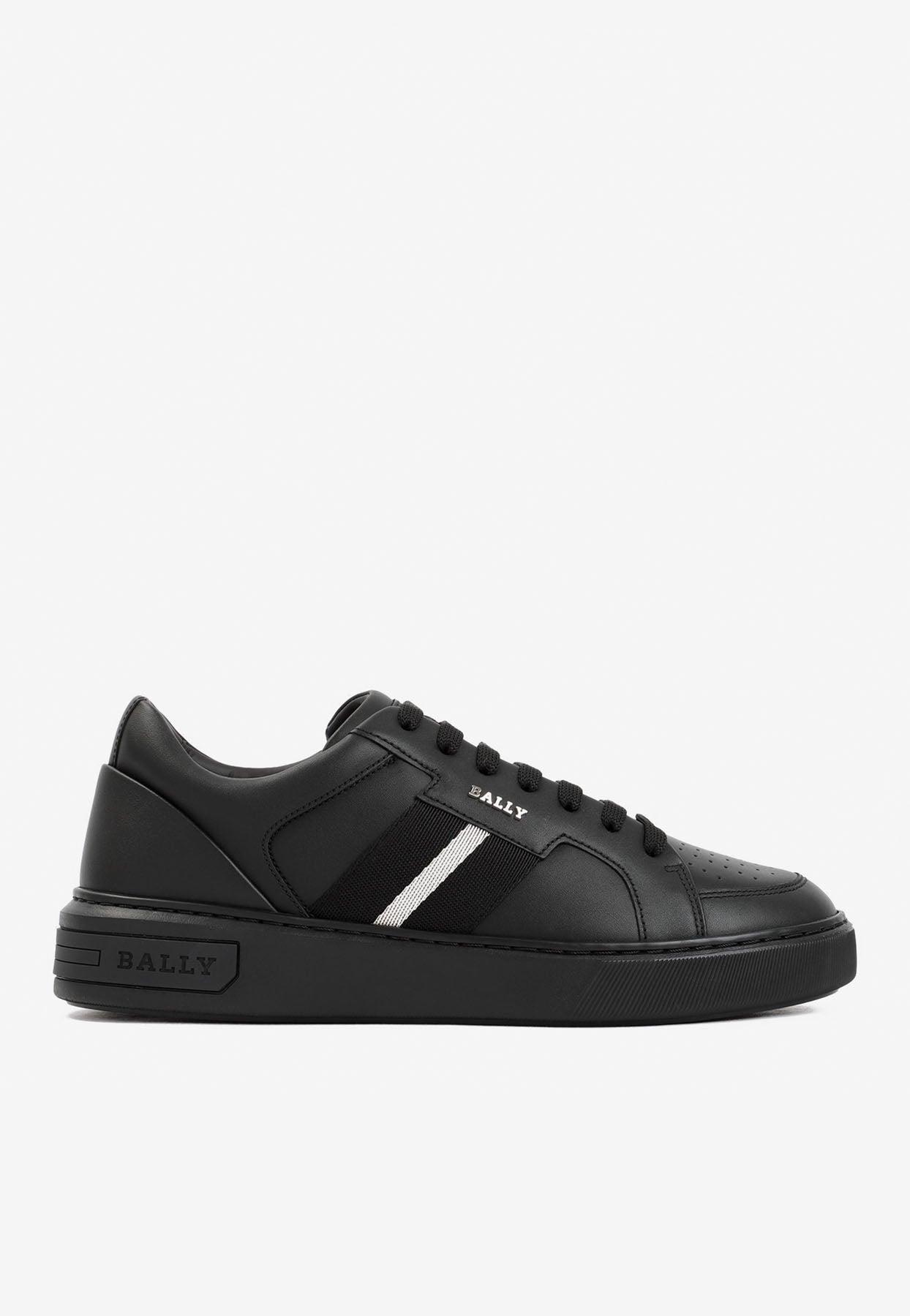Bally Moony Low-top Sneakers In Calf Leather in Black for Men | Lyst