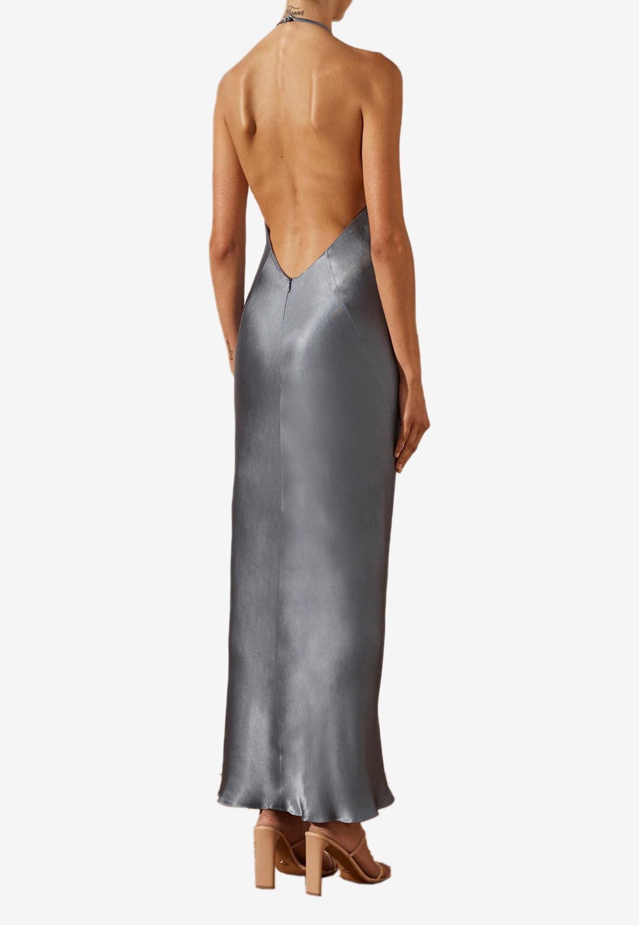 Shona Joy La Lune Halter Neck Midi Dress in Blue | Lyst Australia