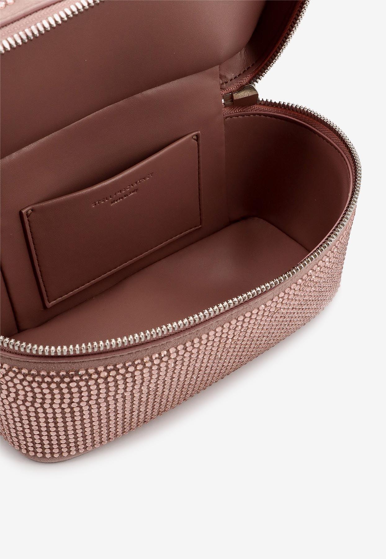Stella McCartney Rhinestone-Embellished Top Handle Bag in Pink | Lyst