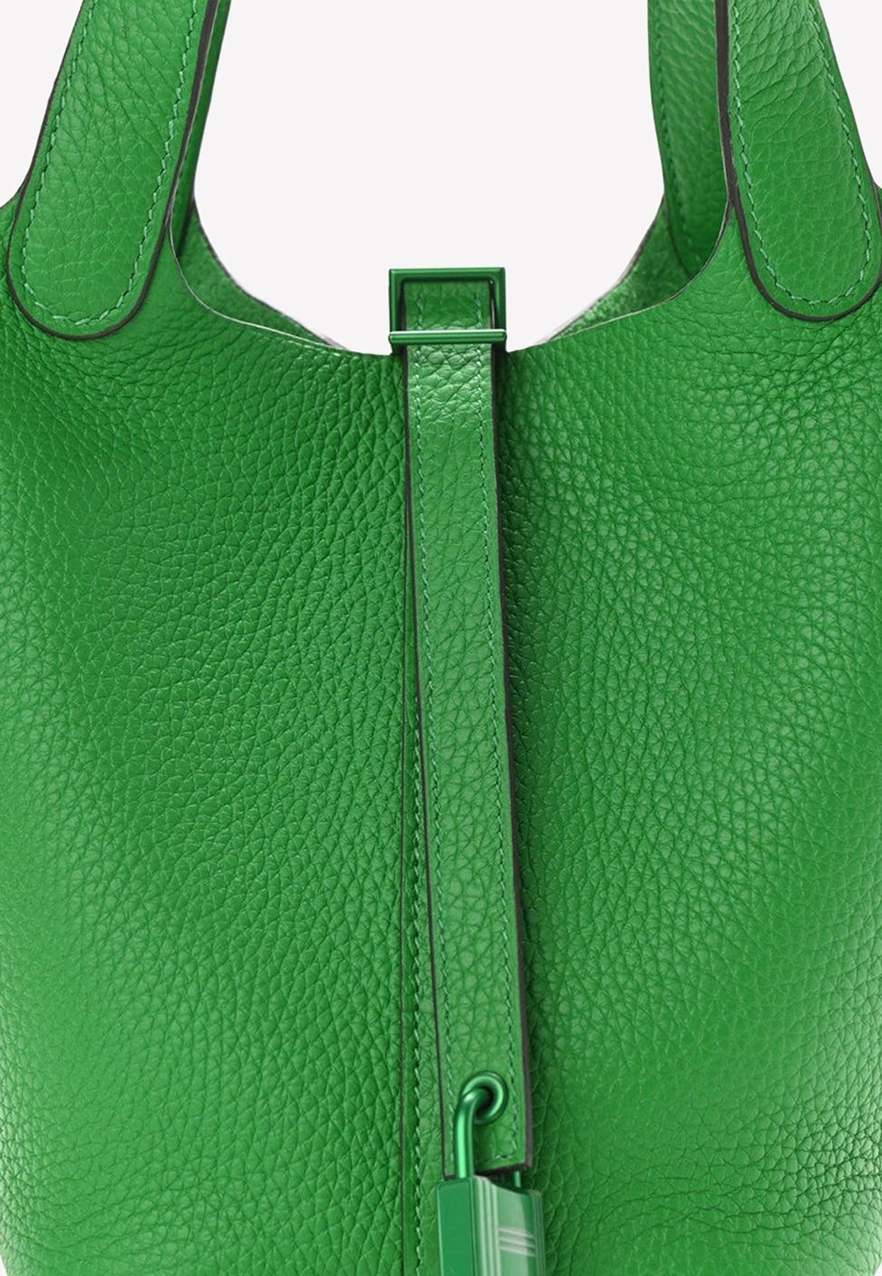 Hermes Picotin Lock Monochrome 18 bag SO GREEN Bamboo at 1stDibs  hermes  picotin 18 green, green picotin hermes, picotin so green