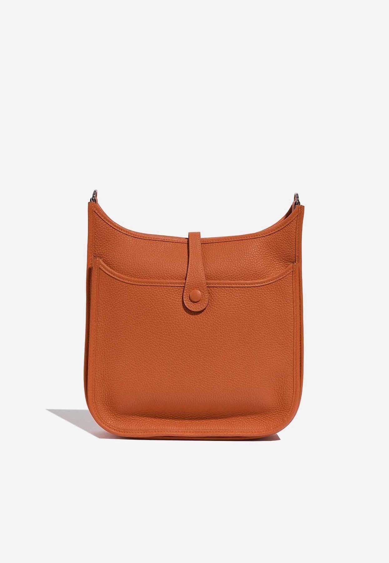 Hermes Evelyne Bag in Brown (Tan) or Orange? Same dilemma/ flip as
