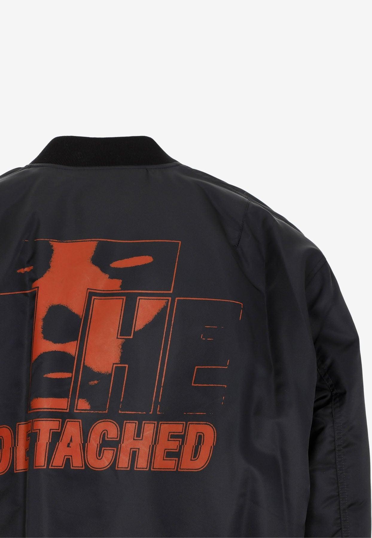 Raf Simons Detached Print Bomber Jackets in Black for Men | Lyst