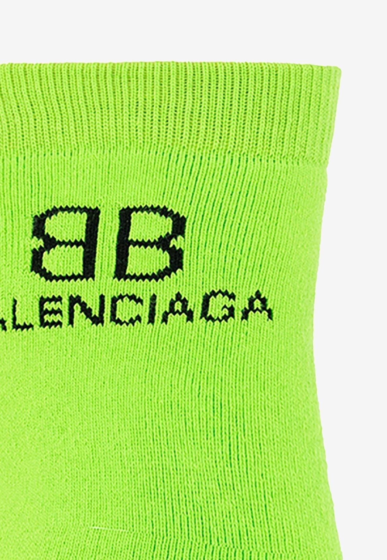 Balenciaga Beige BB Monogram Socks XL / Beige