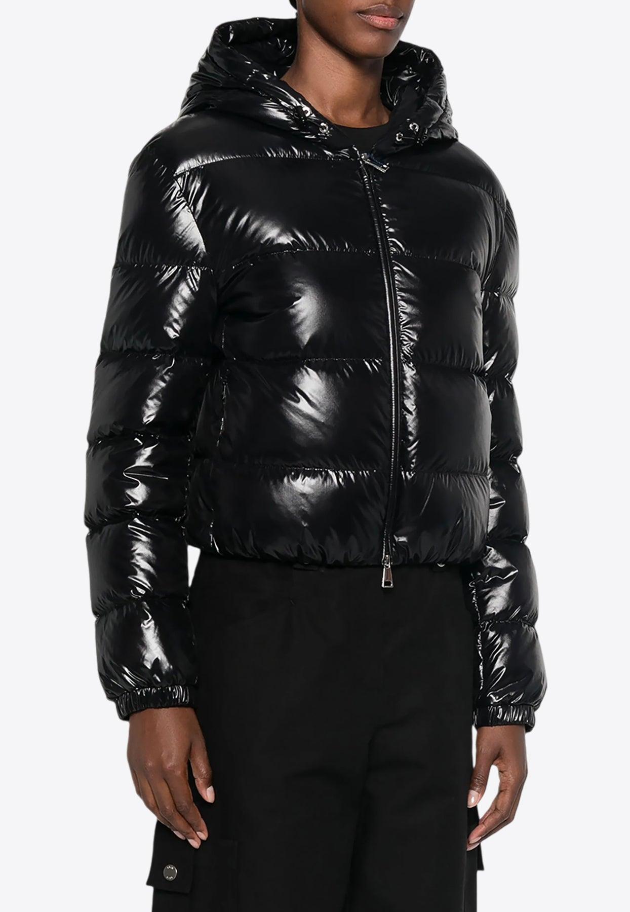 Moncler Bayard Glossy Puffer Jacket in Black | Lyst Moncler Bayard Glossy Puffer Jacket in Black | Lyst