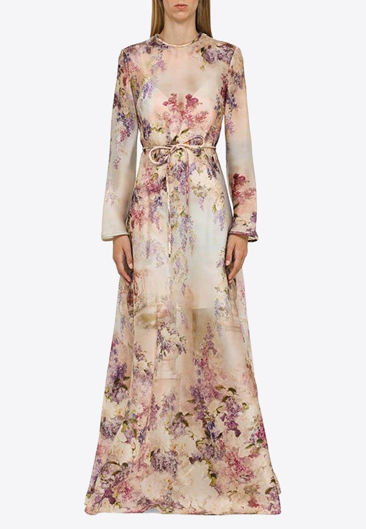chinese dress ladies Zimmermann maxi linen golden plunge dress with from  Urbanheer