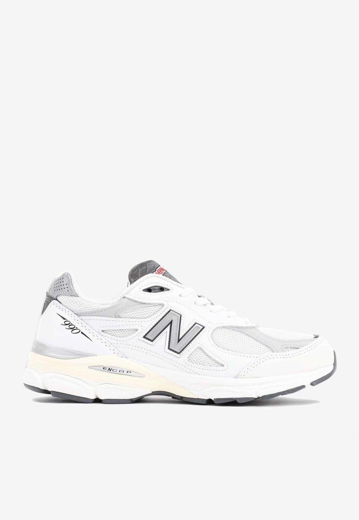 New Balance Made In Usa 990v2 Sneakers In Sea Slat With Rain Cloud in