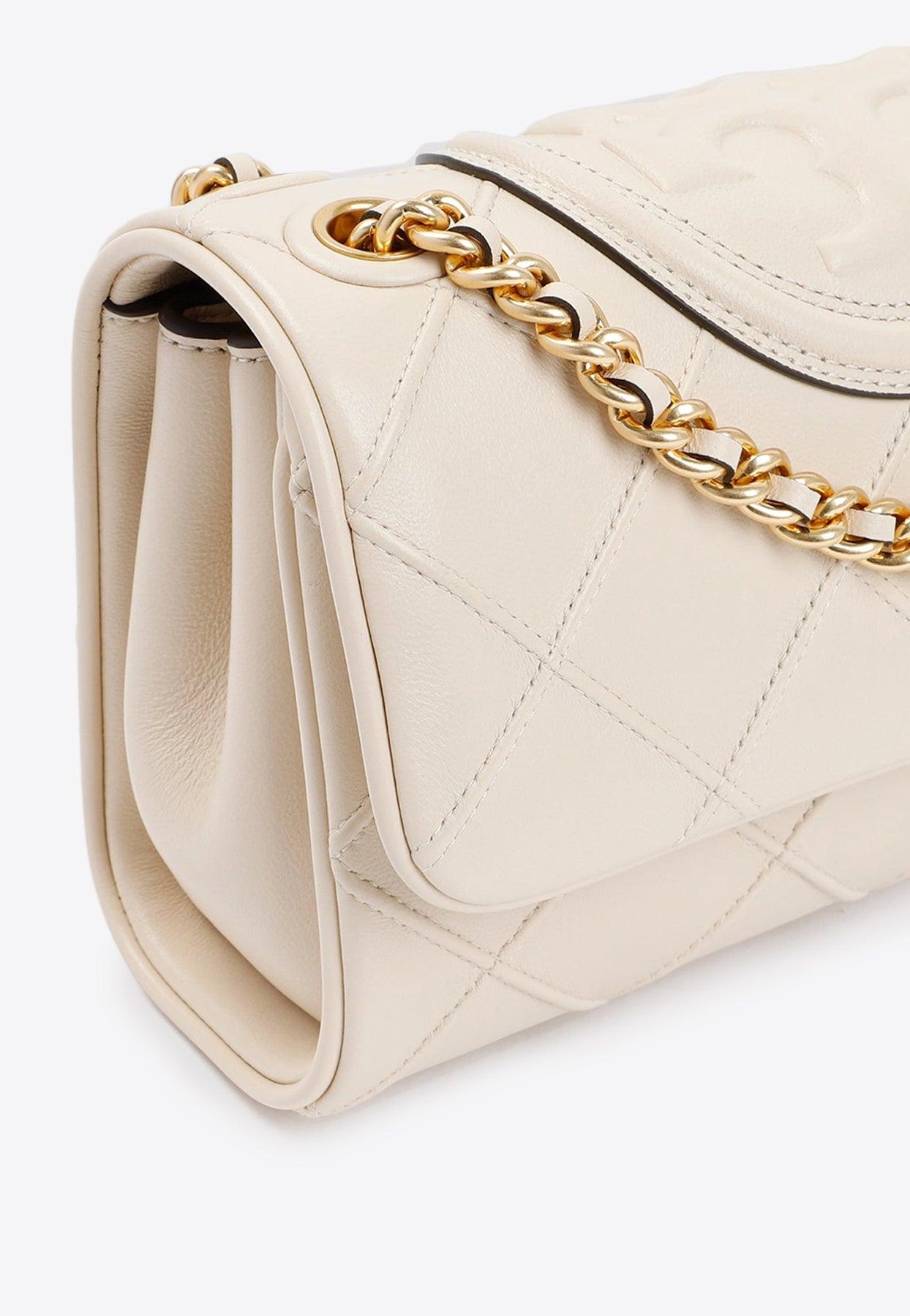 Tory Burch Small Fleming Soft Shoulder Bag In Nappa Leather in Natural |  Lyst Canada