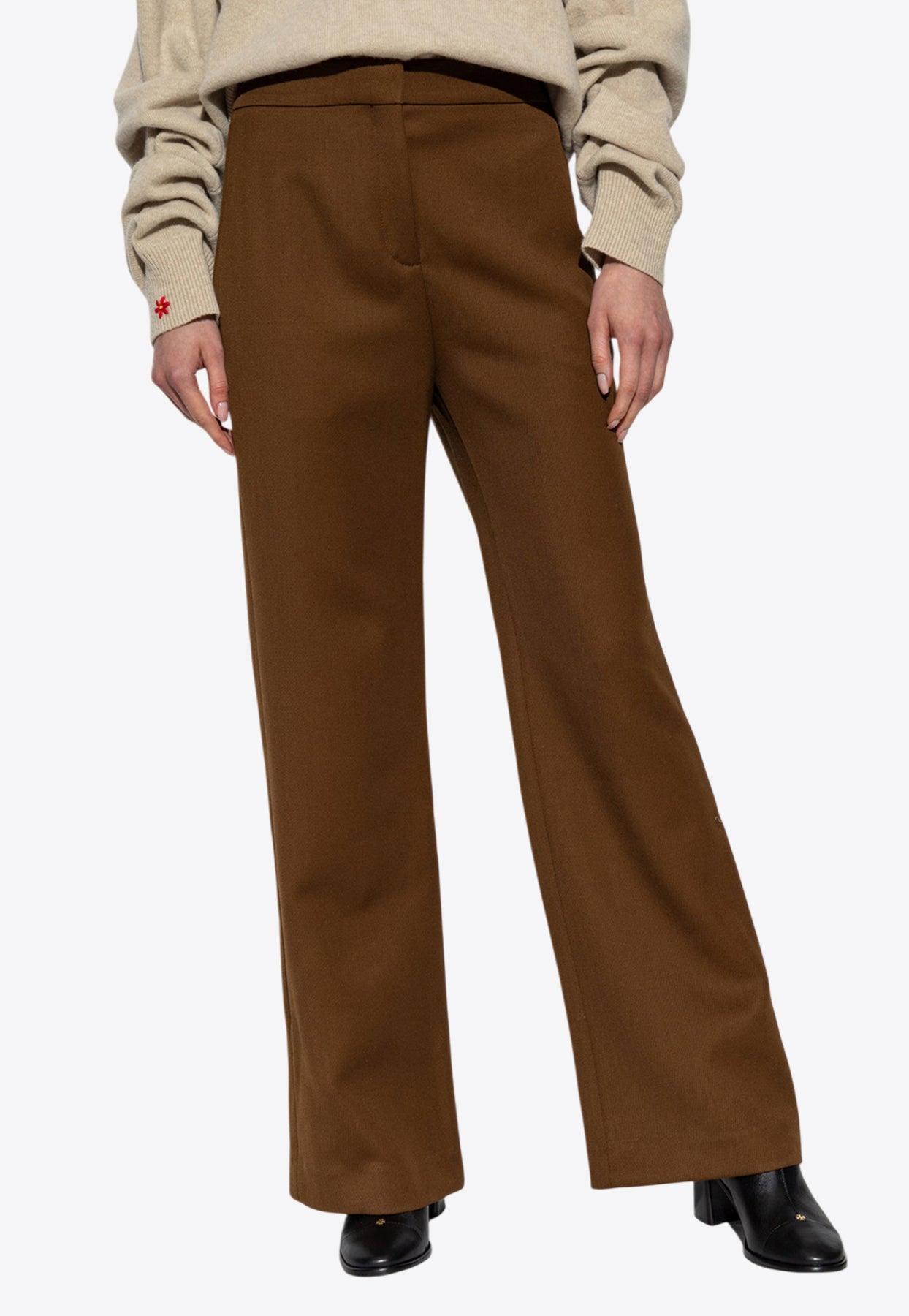 【送料&関税込】Tory Burch Stretch Wool Trousers wide-leg-wool-pant-front.