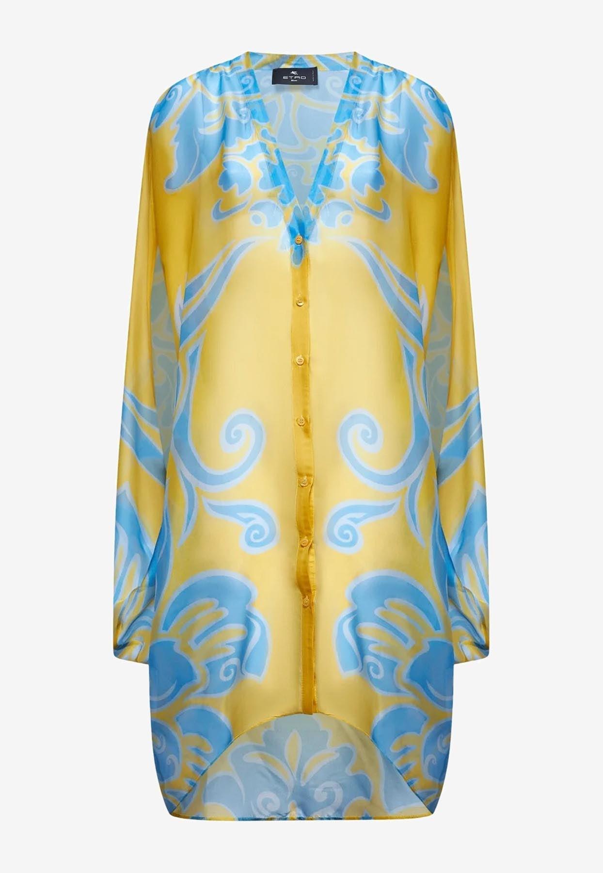 ワンピース Etro Short Printed Silk Caftan ETRO Short printed silk caftan | TheDoubleF