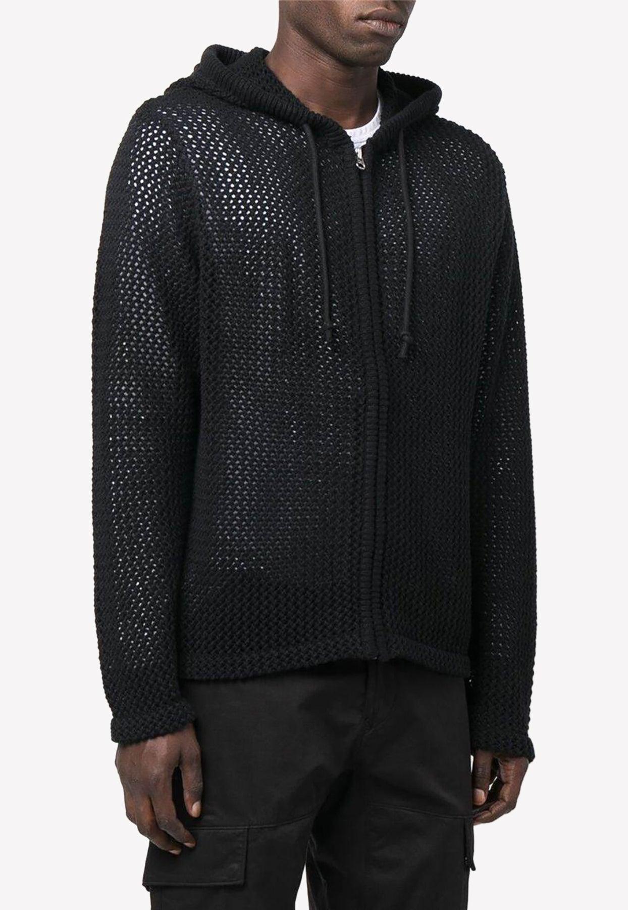 Stussy Mesh Zipup Hoodie in Black for Men Lyst