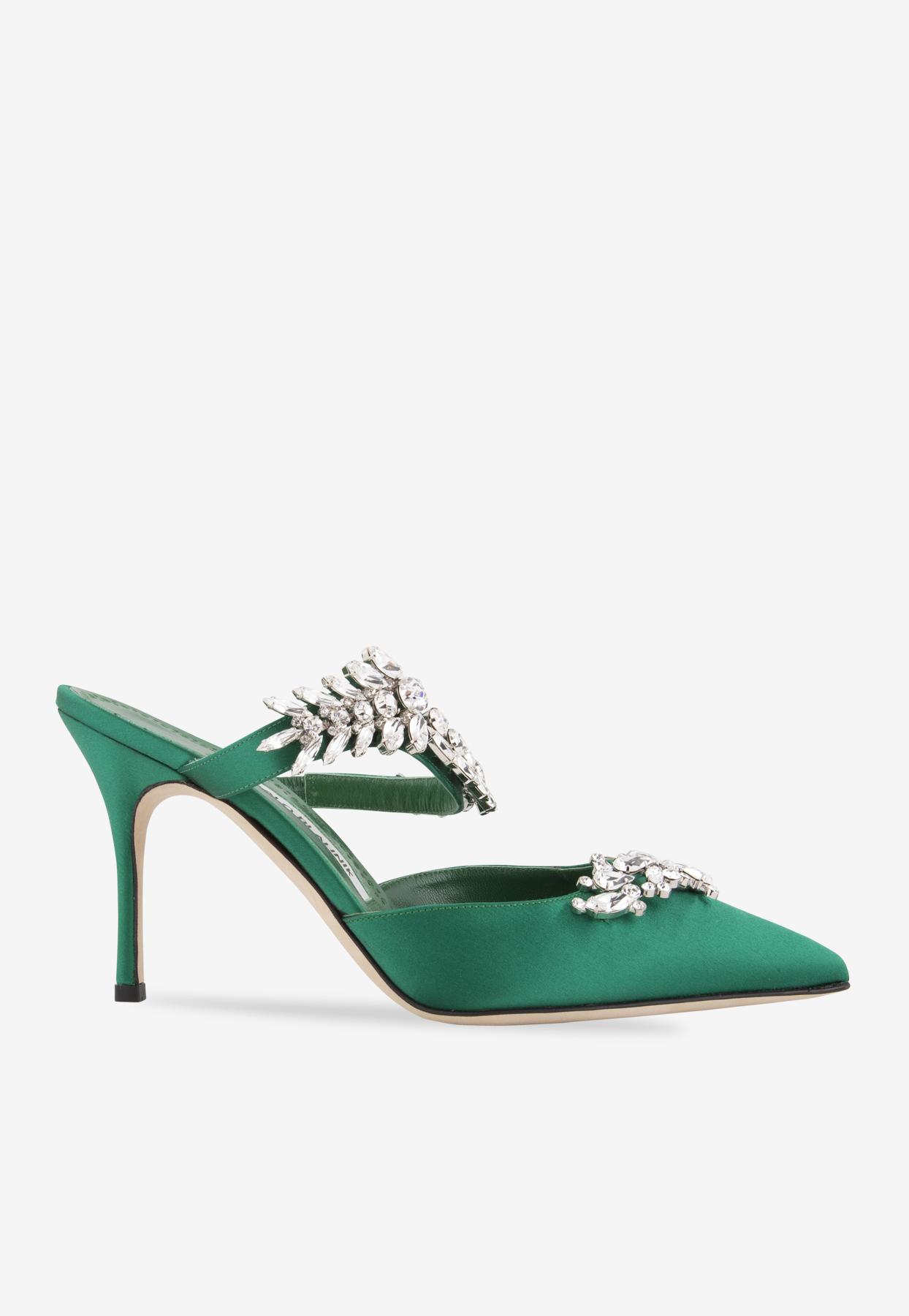 manolo blahnik lurum green