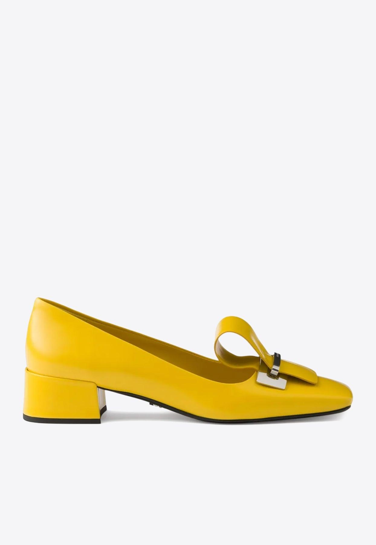 Yellow Prada Heels for Women | Lyst