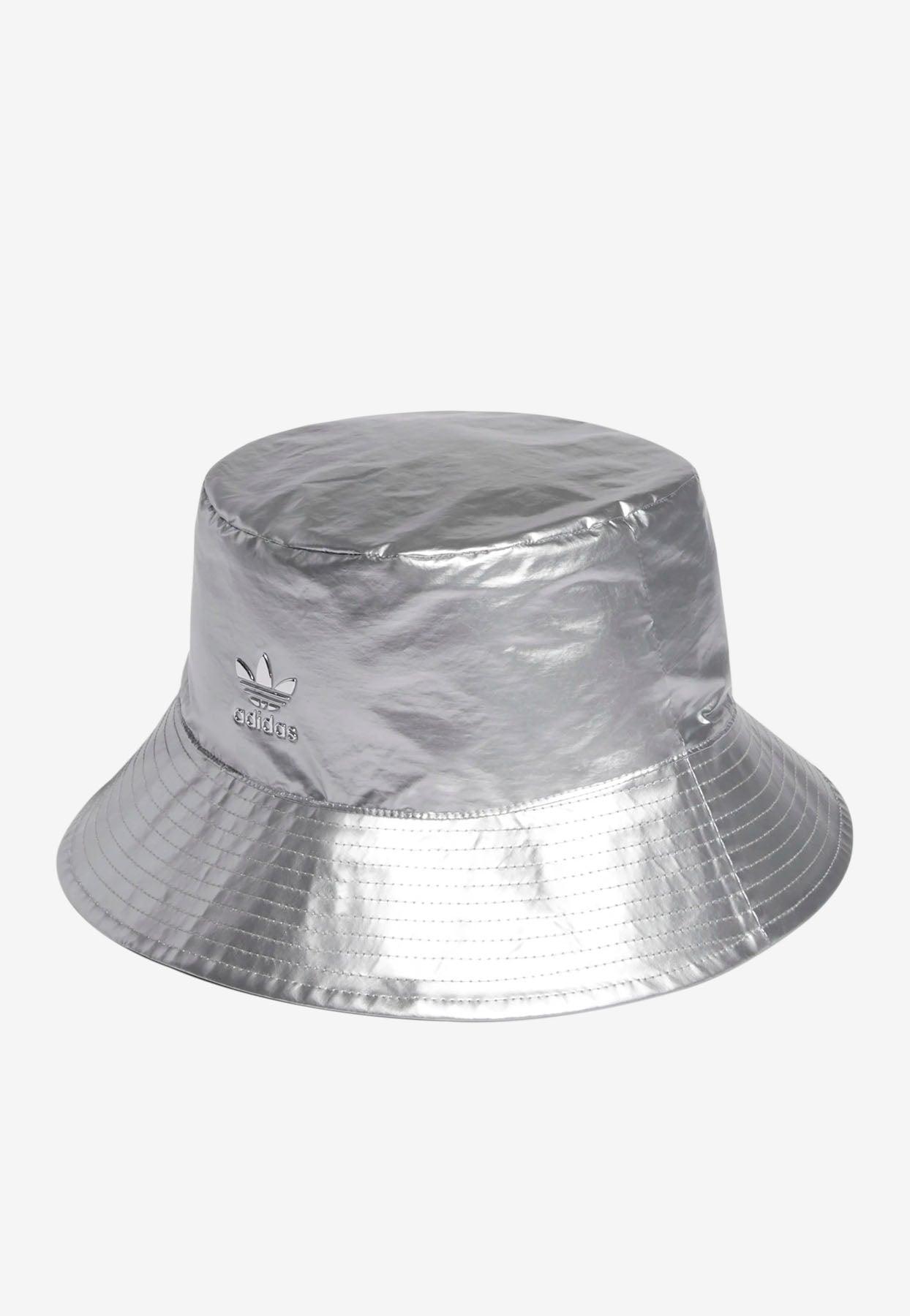 adidas X Ivy Park Reversible Metallic Bucket Hat in White | Lyst
