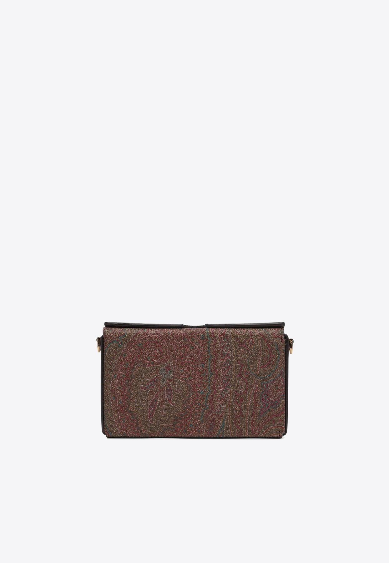 Etro Paisley Jacquard Clutch in White | Lyst