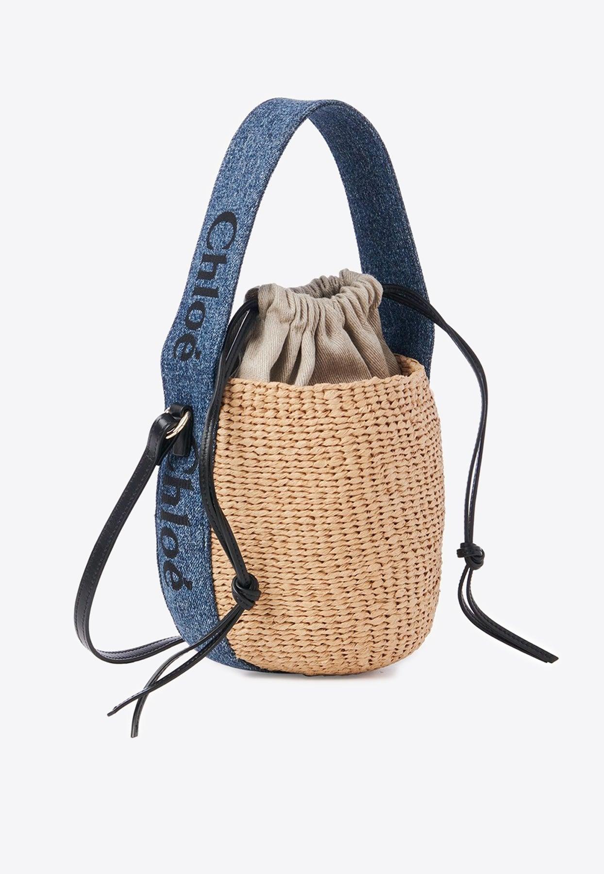 Chloé Small Woody Basket Bag in Blue | Lyst