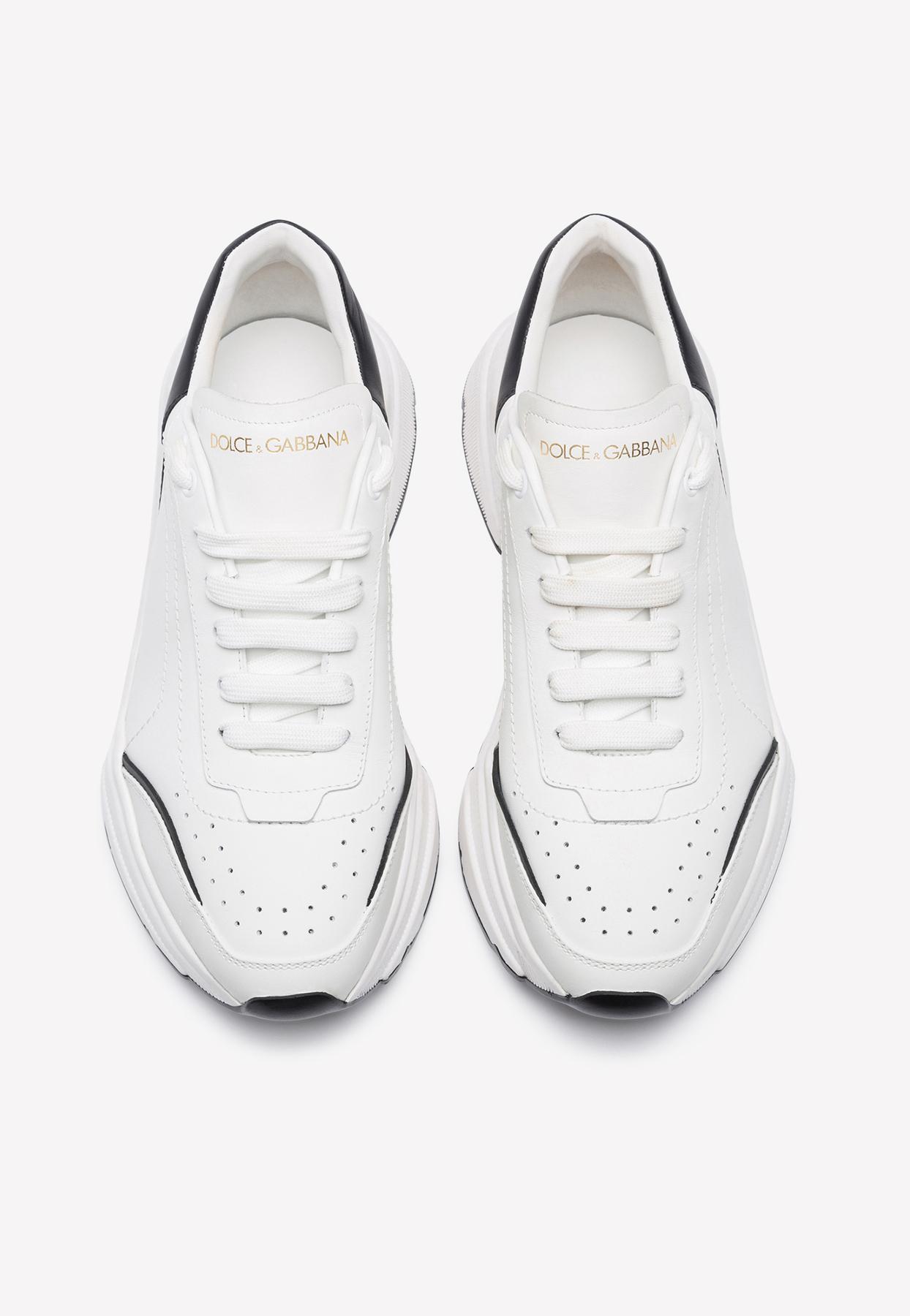 Dolce & Gabbana Denim Nappa Leather Daymaster Sneakers | Lyst