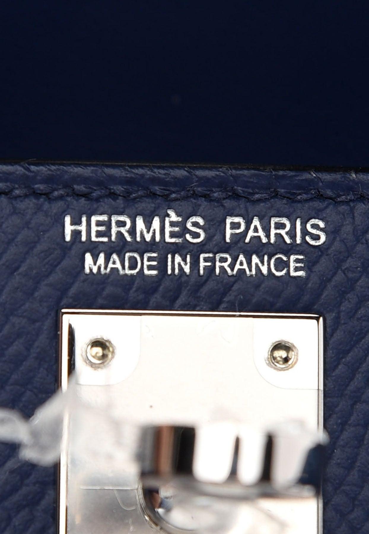 Hermes Birkin 35CM Epsom Bleu Saphir Navy Blue Gold Hardware