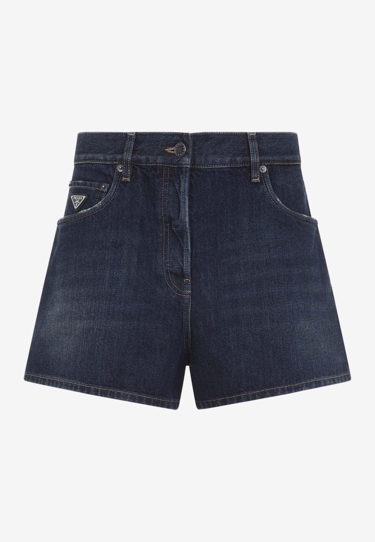 Women's Prada Jean and denim shorts | Lyst