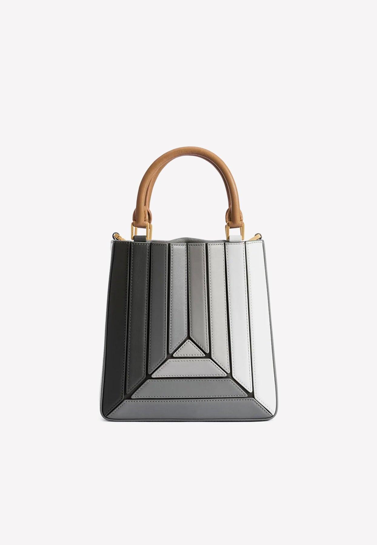 Mlouye Mini Sera Top Handle Bag in Gray Lyst