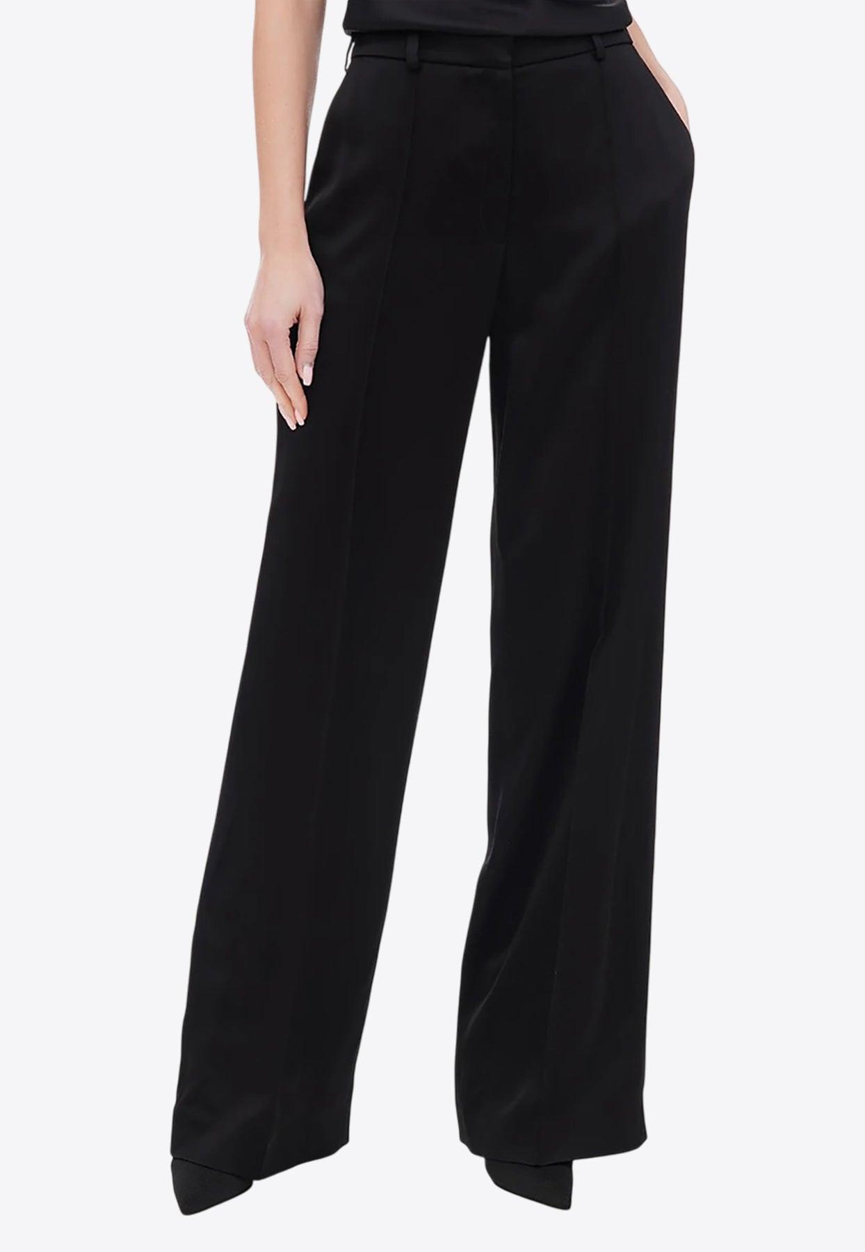 パンツ BALMAIN Woman Pants Black DF1PO104WC09 0PA Tailored grain de poudre trousers black - Women | BALMAIN