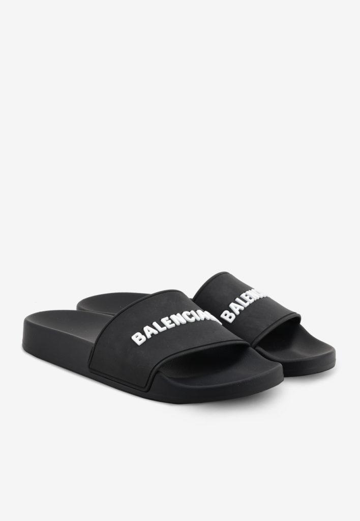 balenciaga slides black