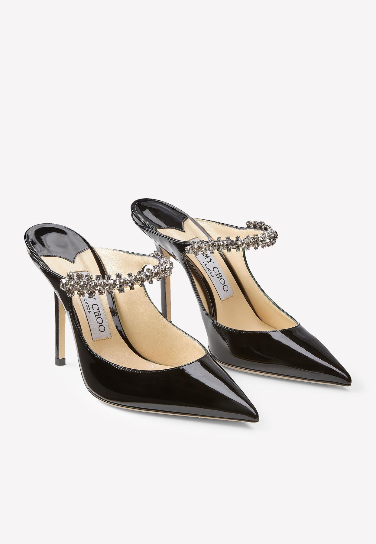 jimmy choo crystal mules