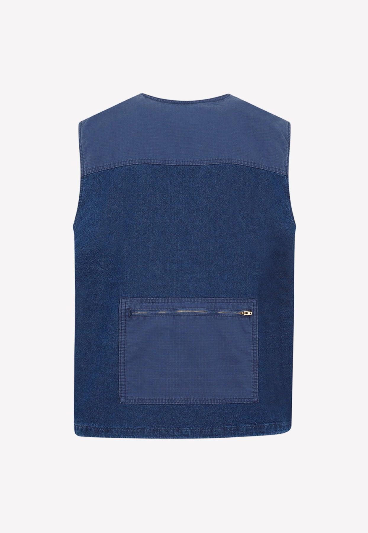 Carhartt WIP Alma Denim Vest in Blue for Men | Lyst