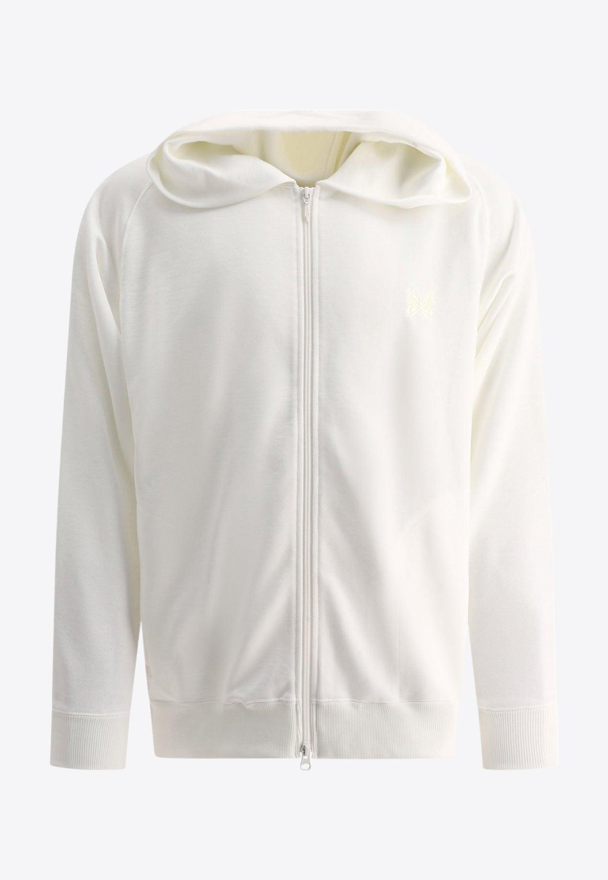 スウェット・トレーナー Needles Embroidered zippered sweatshirt White Needles Hoodies for Men | Online Sale up to 75% off | Lyst