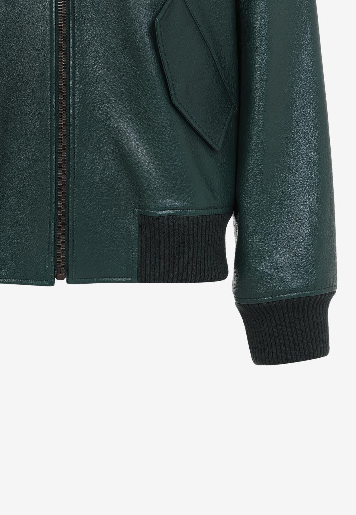 【希少】LOEWE green patent leather jacket 希少】LOEWE green patent leather jacket Rare LOEWE Green