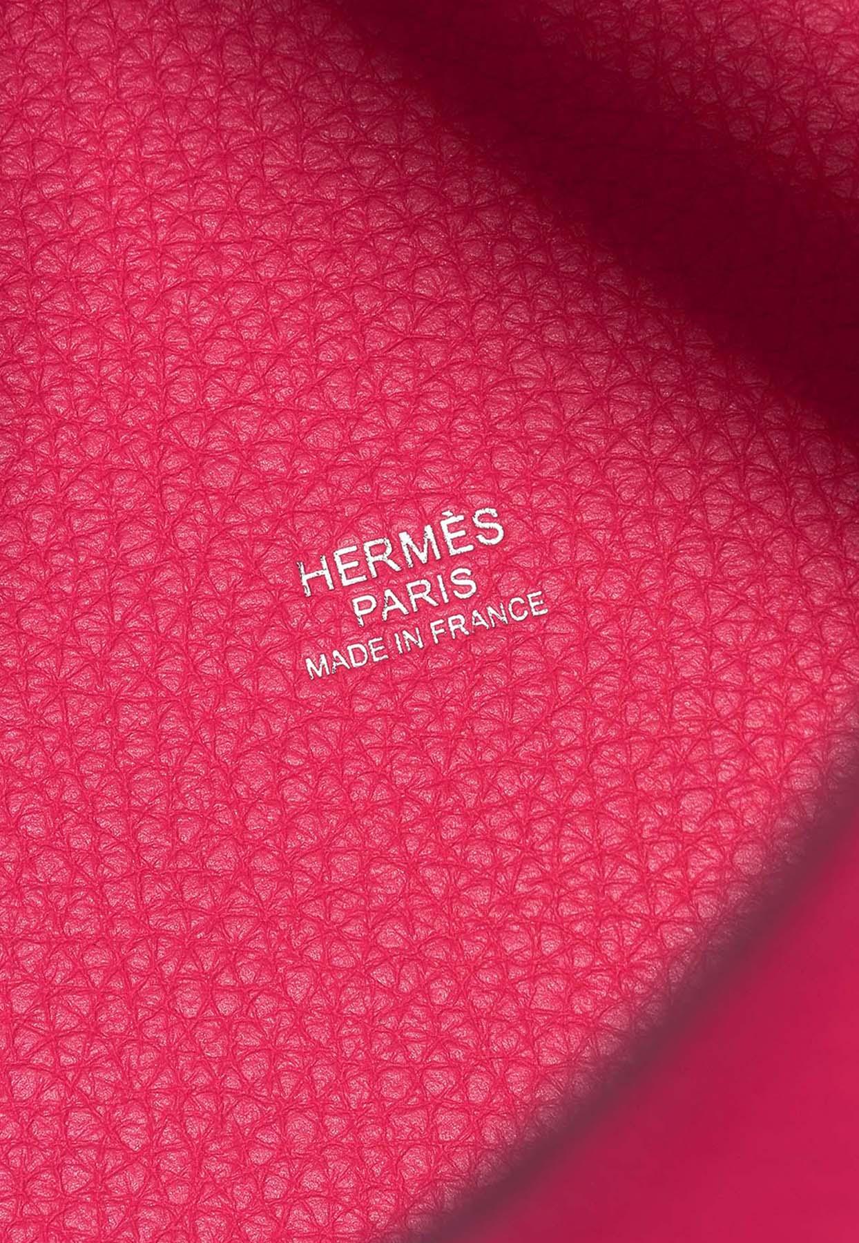 Hermès Rose Extrême Clémence Picotin Lock 18