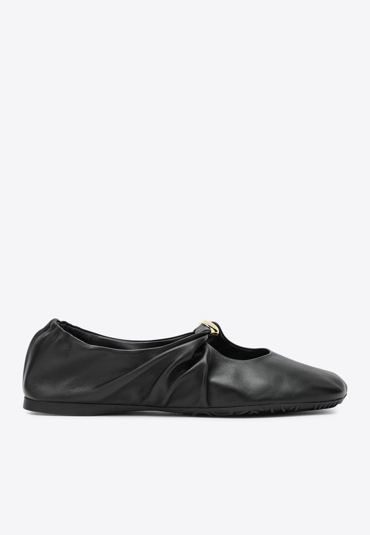 Loewe☆関税込☆ペブル レザー バレエフラットシューズ Loewe Ballet flats and ballerina shoes for Women | Online