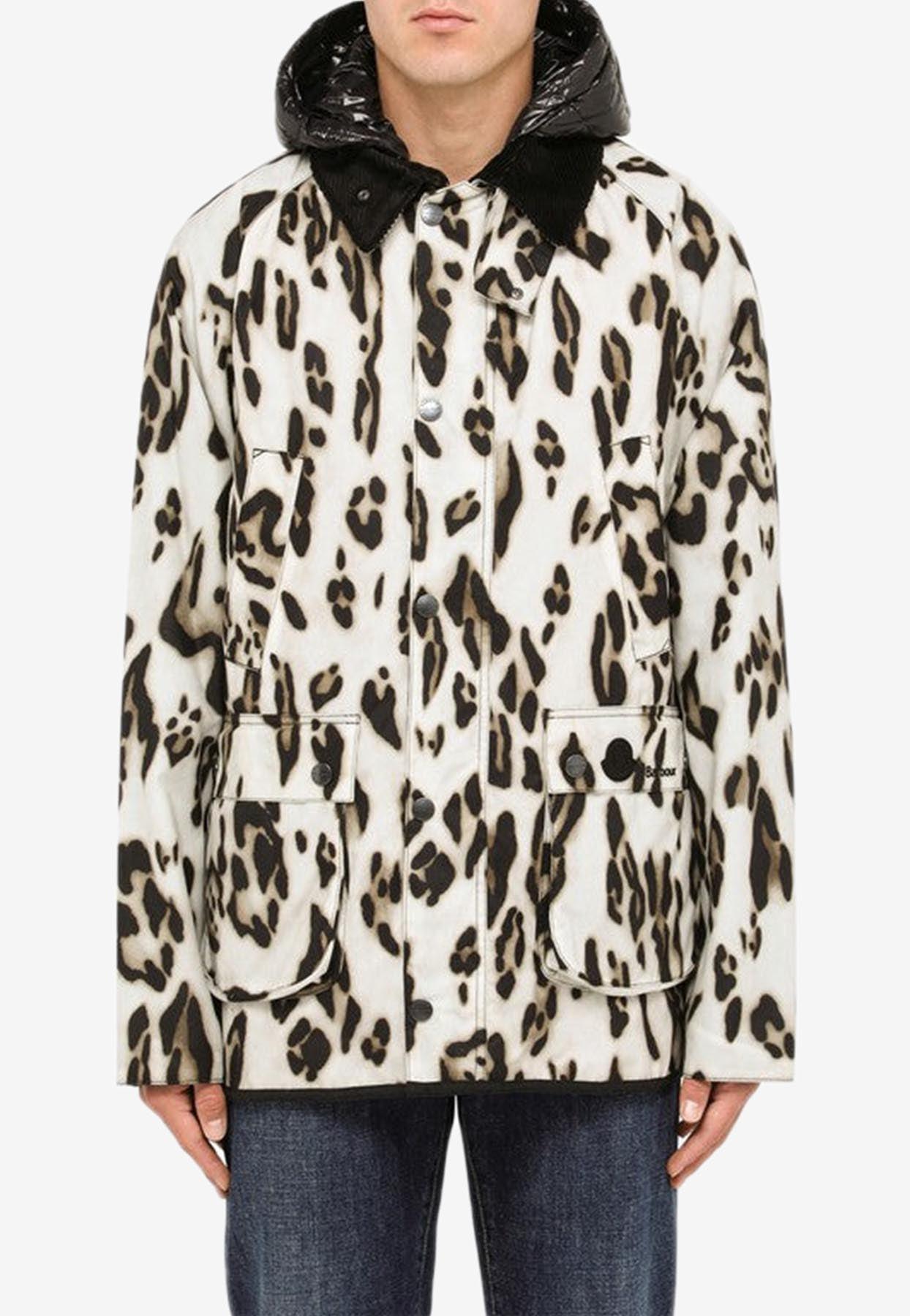 Cheetah print moncler jacket sale