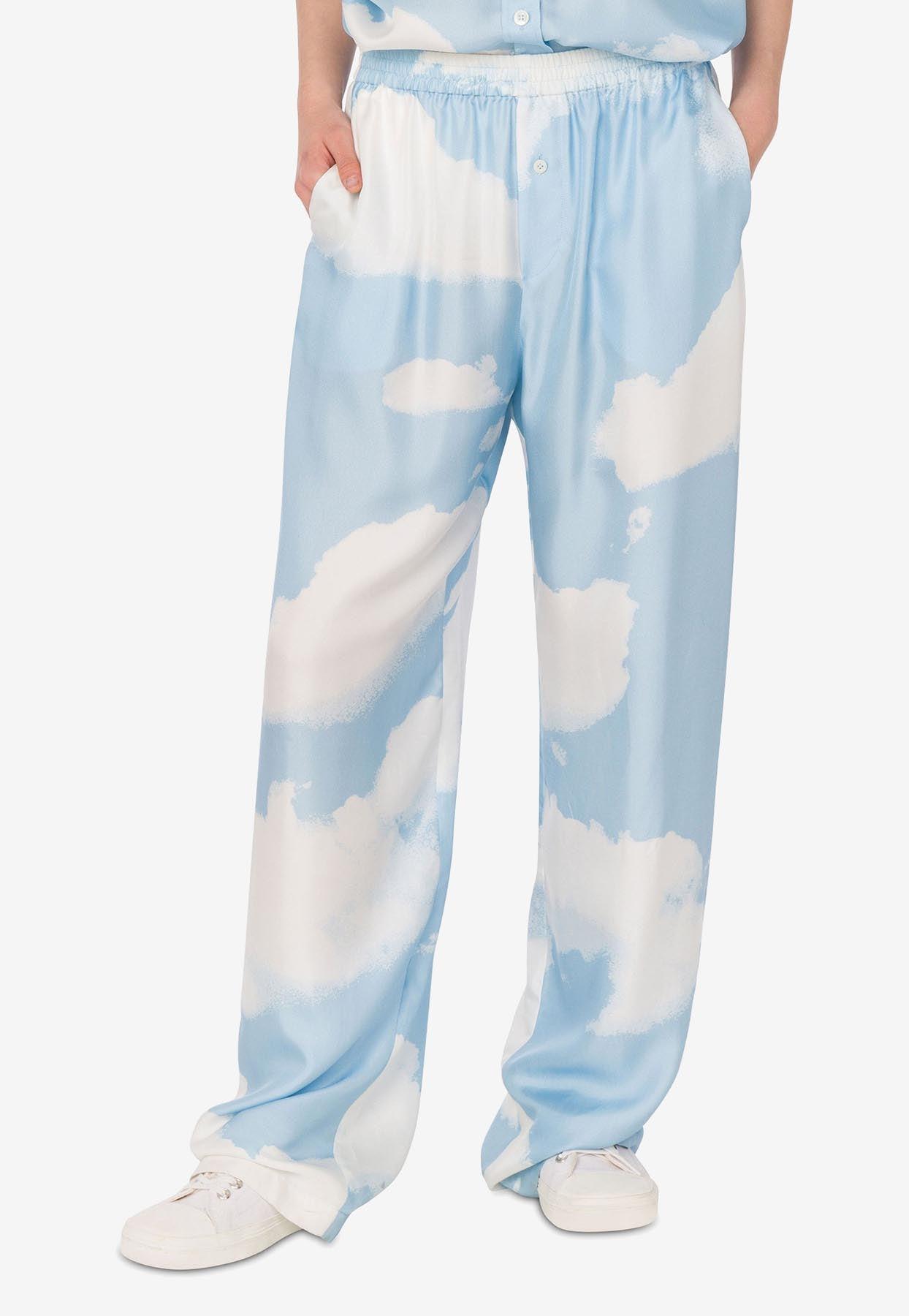 パンツ MOSCHINO Women Straight Pants 031905220285 Blue Love Moshino Pants Women's 28 Navy Slim Straight Quiet