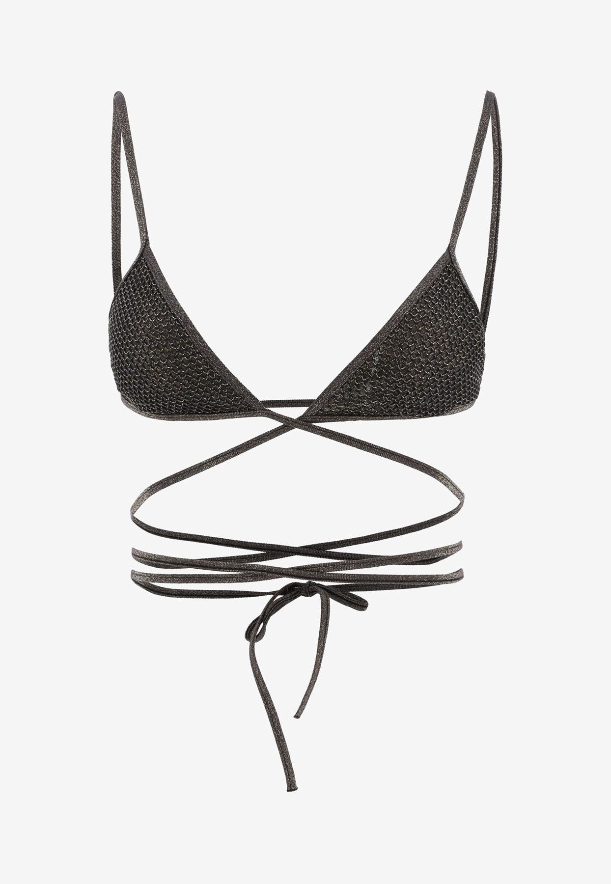 【関税込み】Palm Angels Lurex bikini bottom Palm Angels Lurex Bikini Bottoms | Black | FARFETCH
