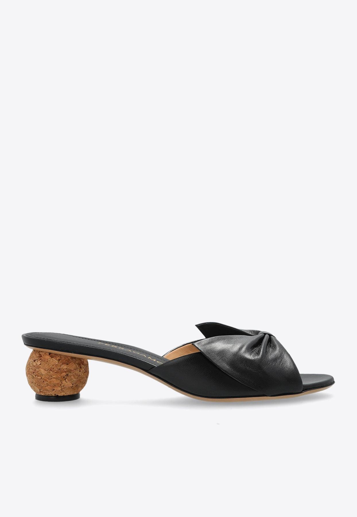 サンダル・ミュール SALVATORE FERRAGAMO SOPHYE SUEDE MULES Spherical heel mule - Women | Ferragamo