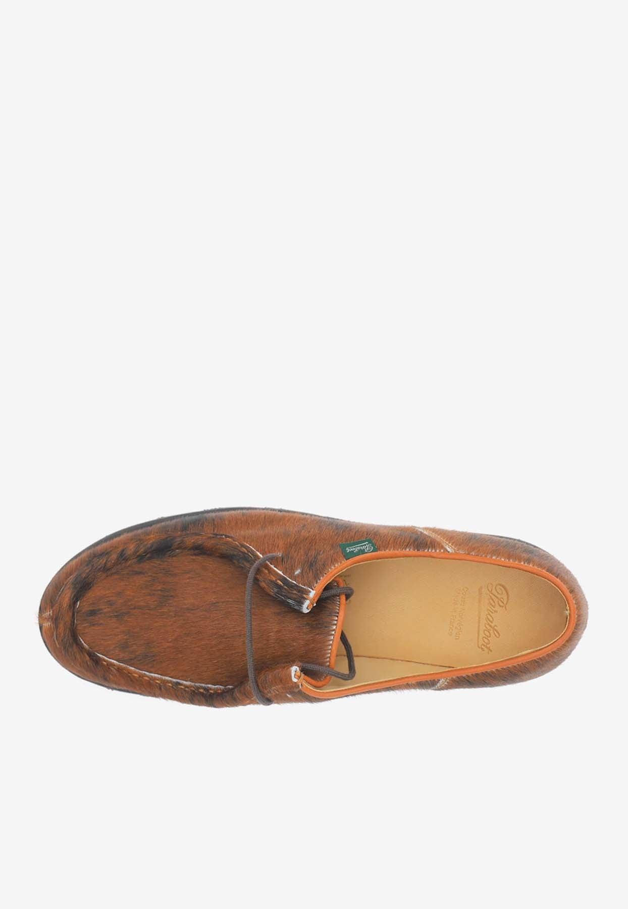 Paraboot Michael Pony Hair Derby Shoes in Brown for Men | Lyst