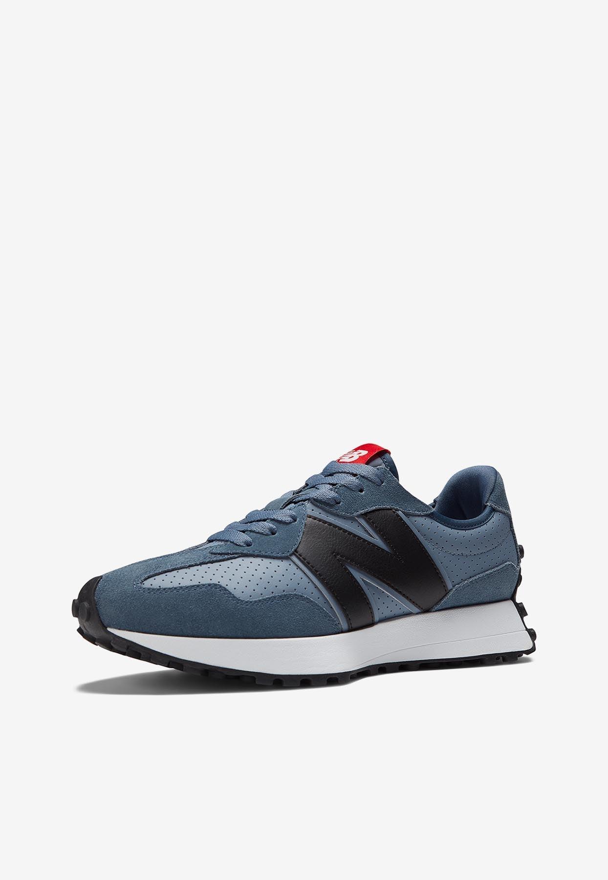 New Balance 327 Low-top Sneakers In Steel With True Red in Blue for Men |  Lyst