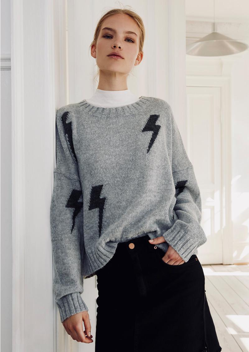 Black Sweater With Lightning Bolt Shop 