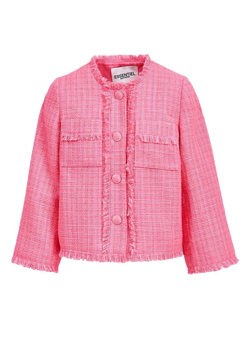 Essentiel Antwerp Dashing Fringed Jacket in Pink | Lyst