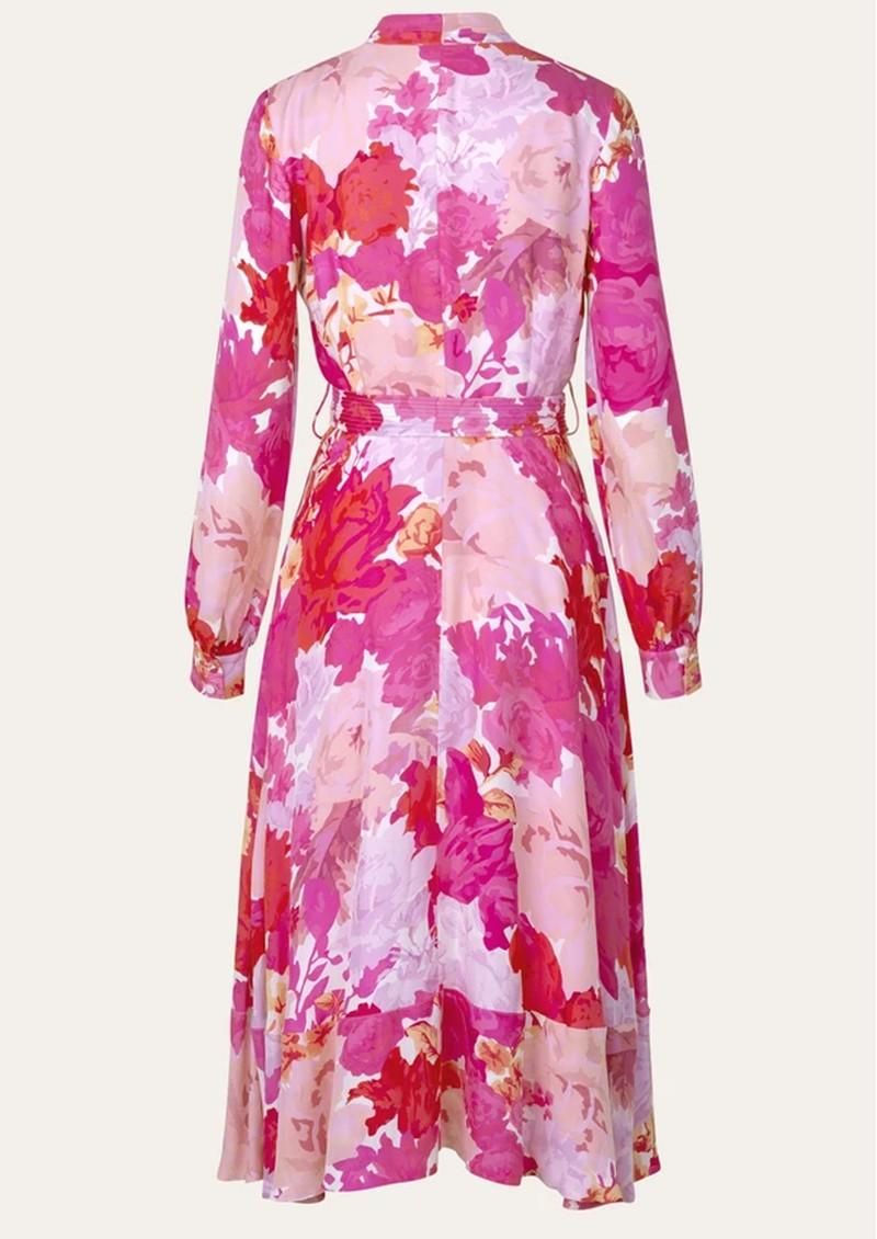 Stine Goya Reflection Silk Mix Dress in Floral,Pink (Pink) | Lyst