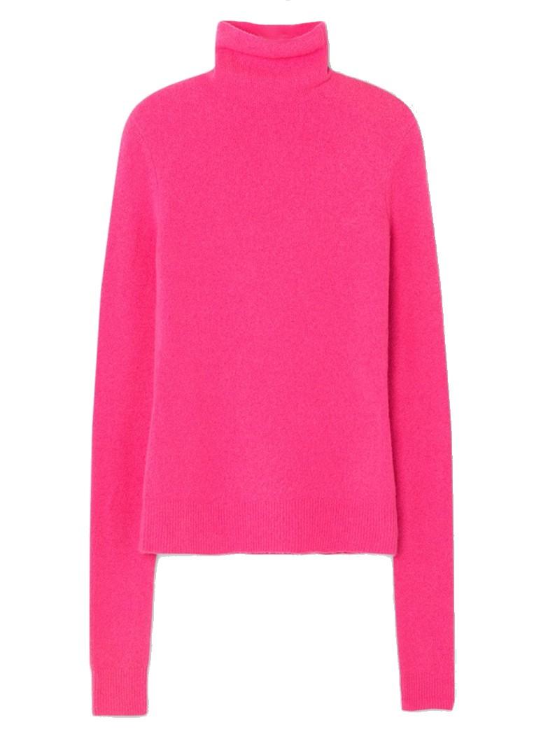 American Vintage Wool Damsville Roll Neck Jumper in Pink - Lyst