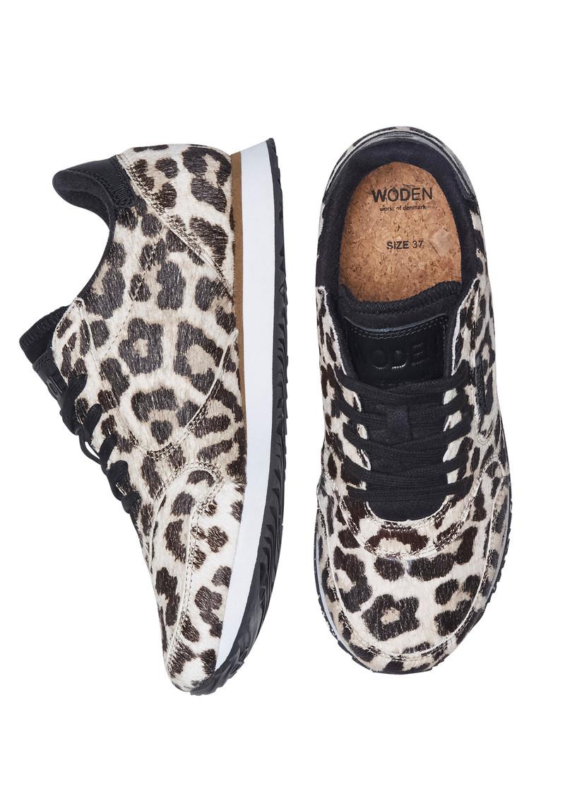 woden leopard print trainers