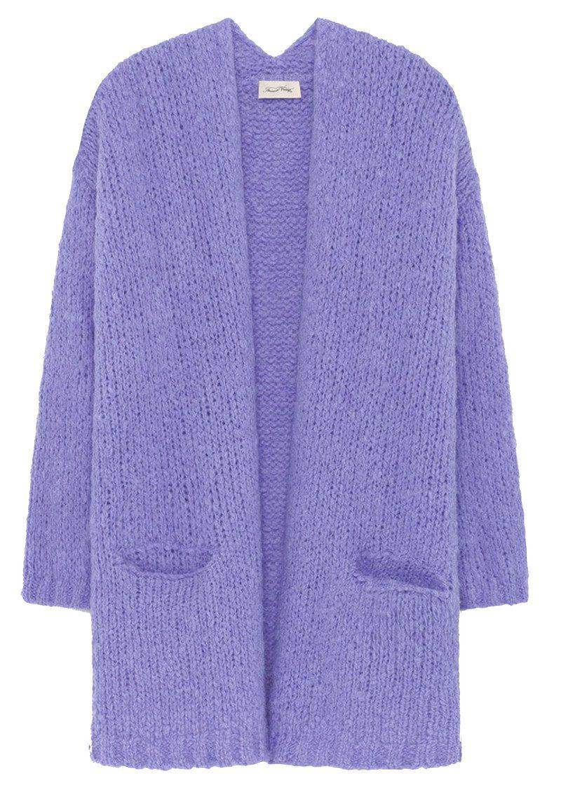 purple cardigan american vintage