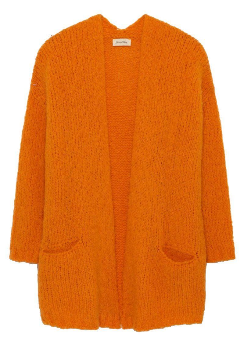 American Vintage Wool Boolder Cardigan in Orange - Lyst