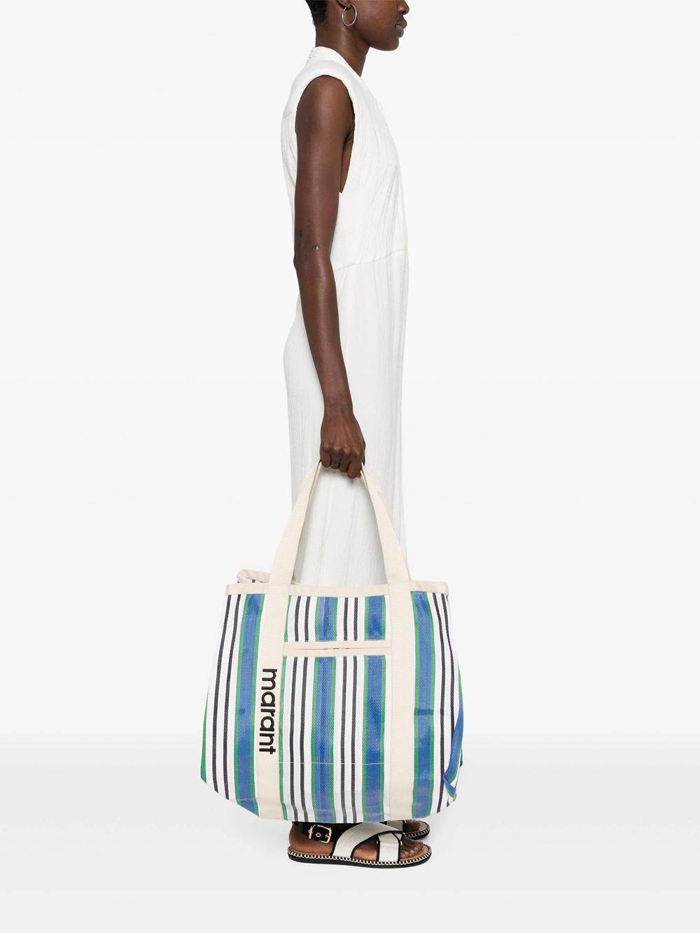 ★Isabel Marant★ WADEN STRIPED NYLON TOTE BAG BLUE MULTI-CO Isabel Marant Warden Tote | Shopbop