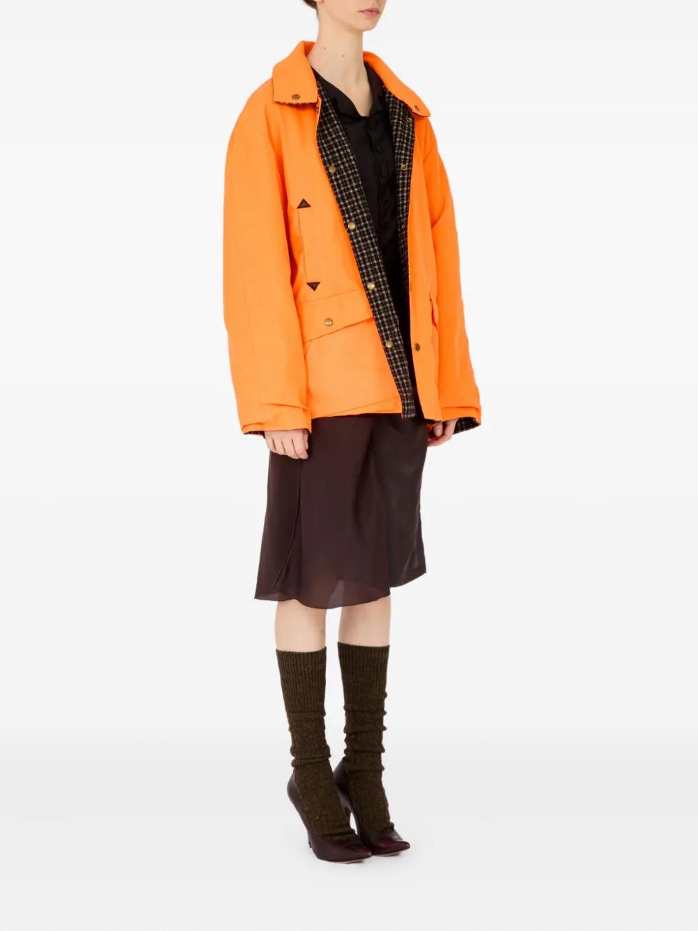 Maison Margiela Snap-Button Jacket in Orange | Lyst