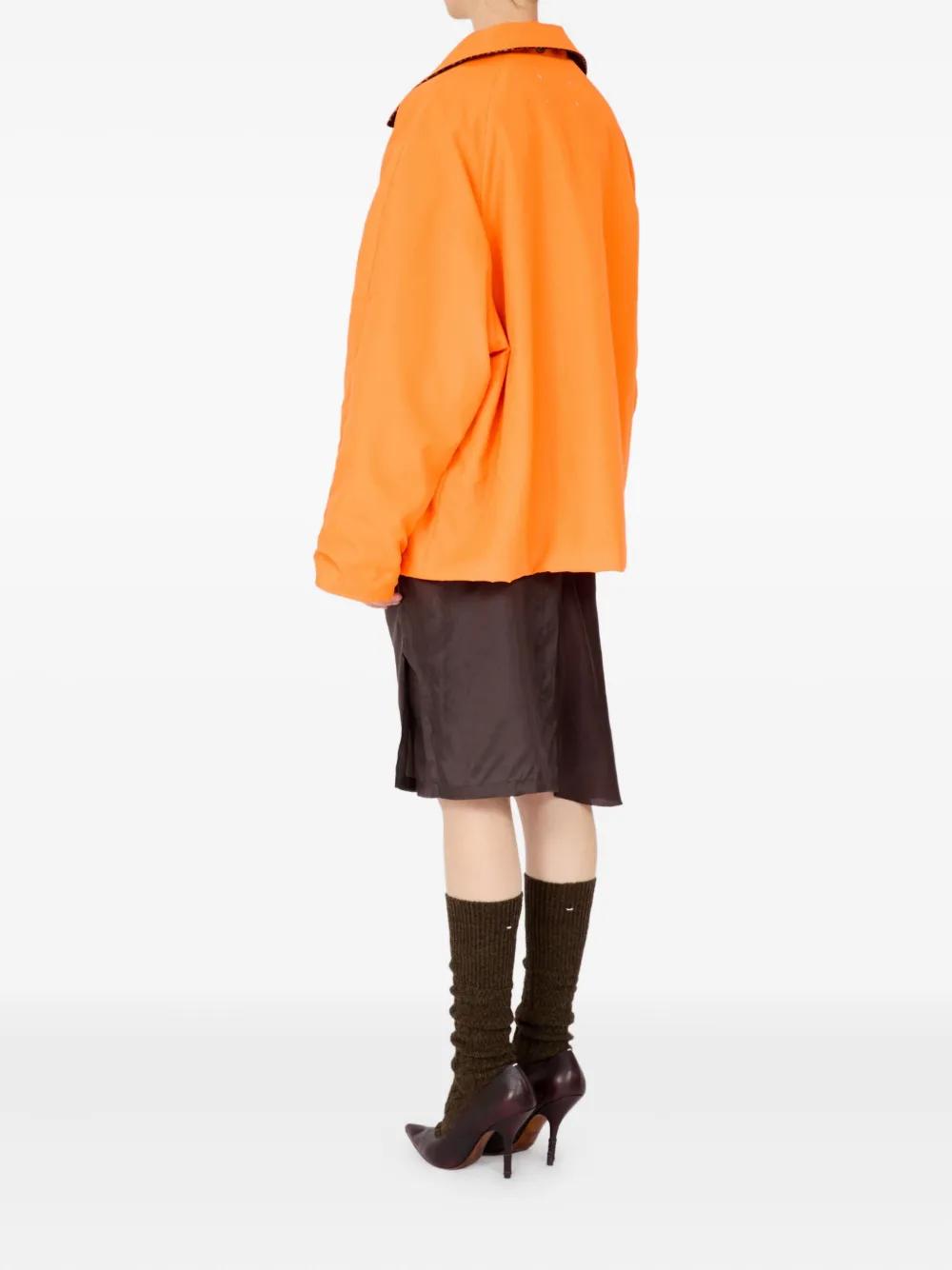 Maison Margiela Snap-Button Jacket in Orange | Lyst