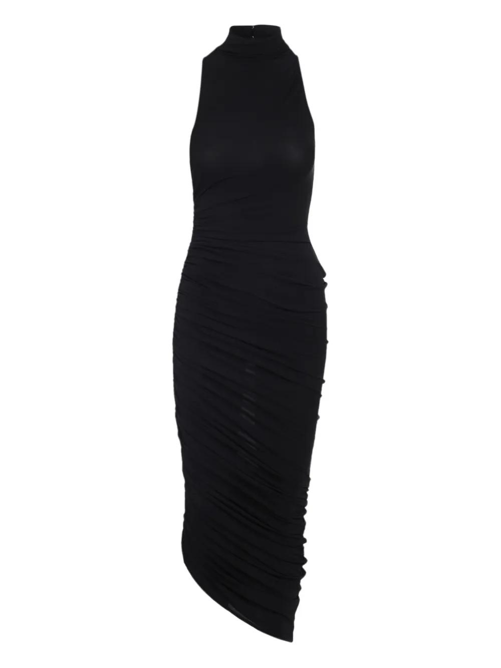 オールインワン・サロペット Jacquemus Draped Black Dresses Draped Maxi Dress (251DR105-1555-BLACK)