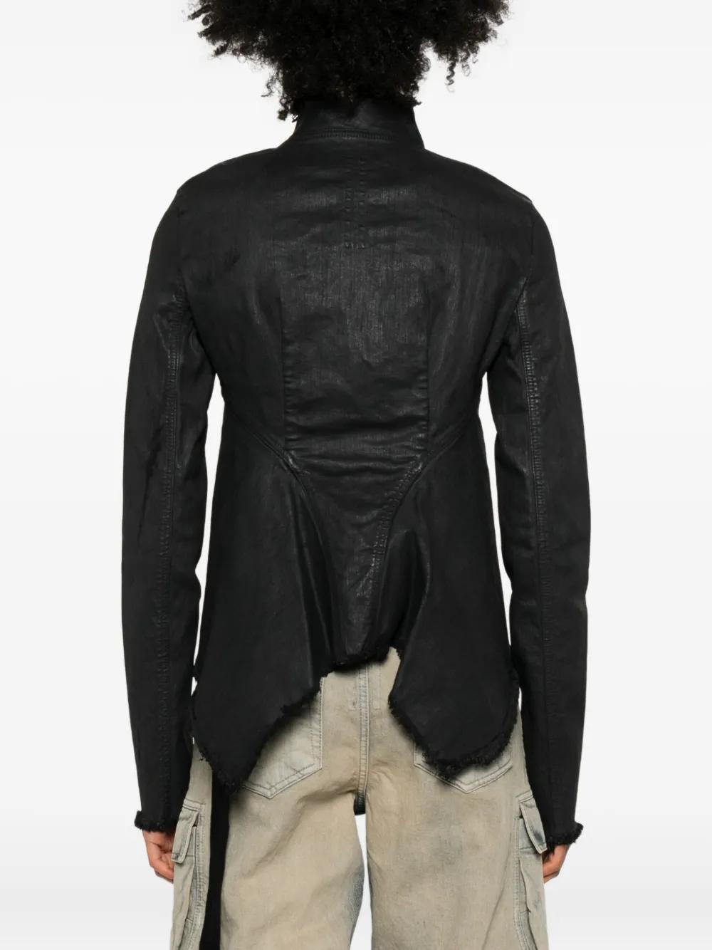 Rick Owens Asymmetrical Zip Jacket in Black | Lyst